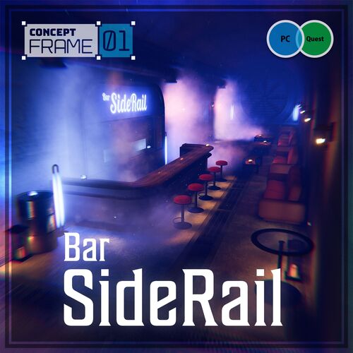 VRChat向け販売ワールド「SideRail」キービジュアル