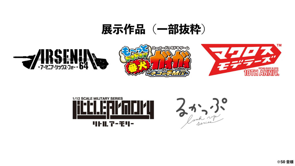展示作品アーセニアシックスフォー番犬ガオガオマクロスモデラーズリトルアーモリーるかっぷ