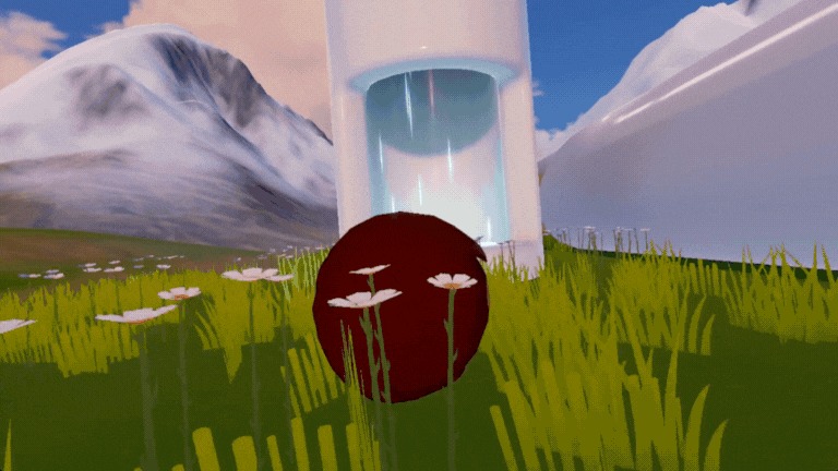 発射台に入って高く飛ばされる筆者（クマ）の動画