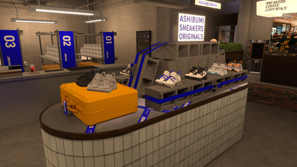 ショップ内のディスプレイの写真