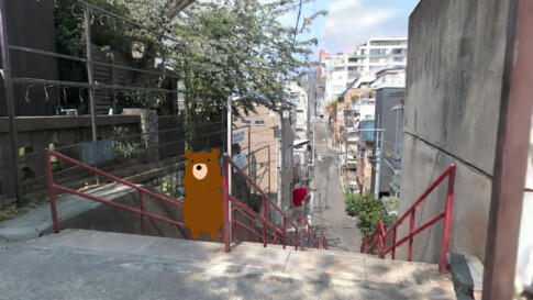 記事アイキャッチ 四ツ谷の階段の上からの景色