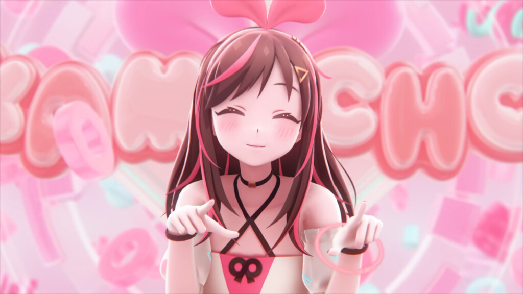 新曲KAMACHOのMVのワンシーンの画像アイちゃんが両手で人差し指を挿してかまってほしい感じを表している